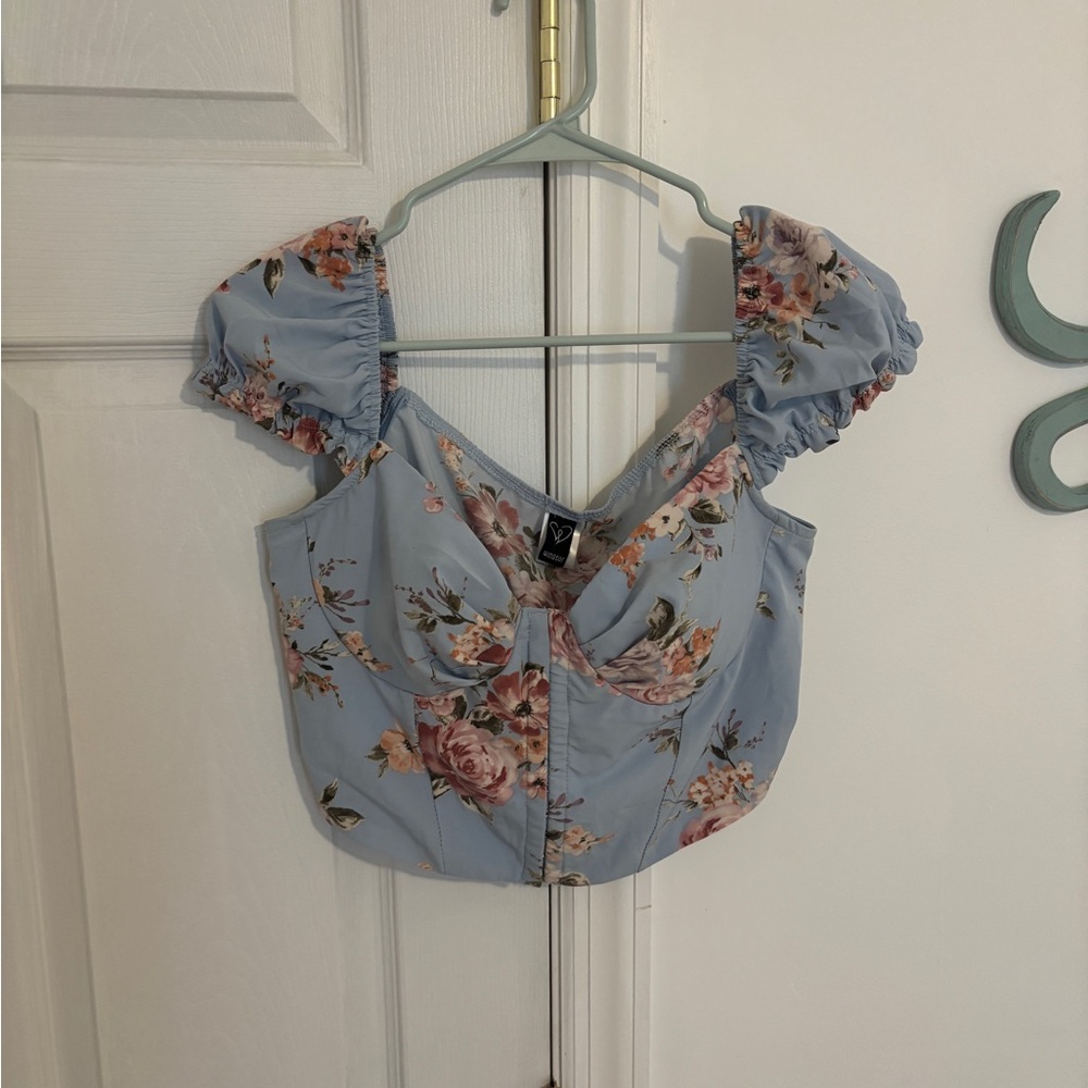 Windsor Falling For Floral Poplin Corset